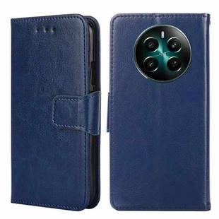 For Realme 12+ 5G Crystal Texture Leather Phone Case(Royal Blue)