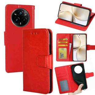 For Realme 14 Pro 5G Global Crystal Texture Leather Phone Case(Red)