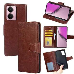 For Realme P3 Pro 5G Global Crystal Texture Leather Phone Case(Brown)