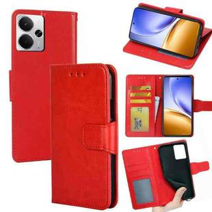 For Realme 14 5G Global Crystal Texture Leather Phone Case(Red)