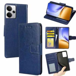 For Realme 14 5G Global Crystal Texture Leather Phone Case(Royal Blue)