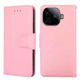 For vivo iQOO Z9 Turbo Crystal Texture Leather Phone Case(Pink)