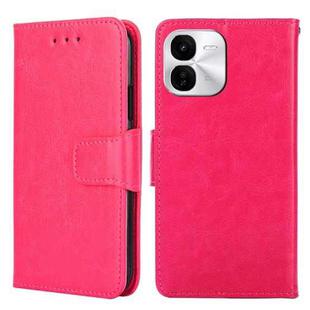 For vivo iQOO Z9x 5G Crystal Texture Leather Phone Case(Rose Red)