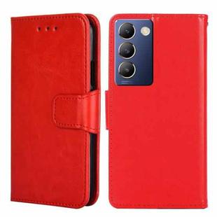 For vivo Y100 5G IDN Crystal Texture Leather Phone Case(Red)