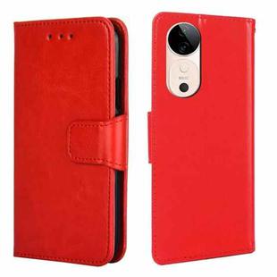 For vivo S19 Crystal Texture Leather Phone Case(Red)