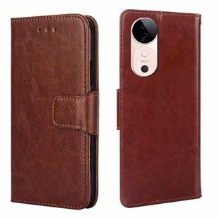 For vivo S19 Crystal Texture Leather Phone Case(Brown)