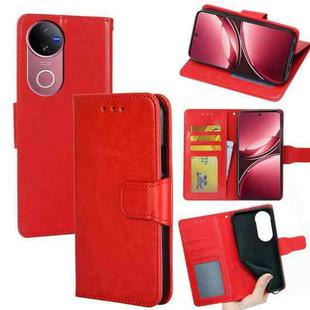 For vivo V50 5G Crystal Texture Leather Phone Case(Red)
