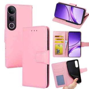 For vivo V50 Lite 5G Crystal Texture Leather Phone Case(Pink)