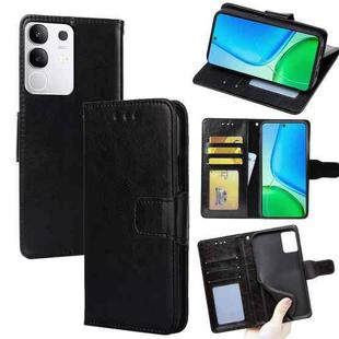 For vivo Y29 4G Global Crystal Texture Leather Phone Case(Black)