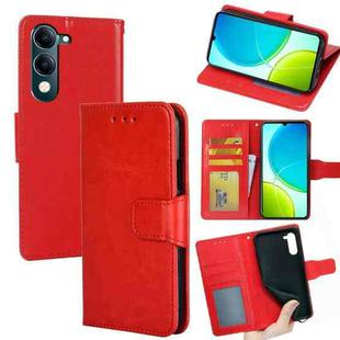 For vivo Y29s 5G / Y04 4G Crystal Texture Leather Phone Case(Red)