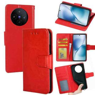 For vivo X200s 5G Crystal Texture Leather Phone Case(Red)