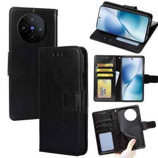 For vivo X200s 5G Crystal Texture Leather Phone Case(Black)