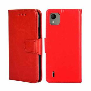 For Nokia C110 4G Crystal Texture Leather Phone Case(Red)
