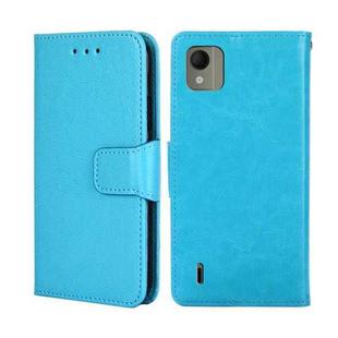 For Nokia C110 4G Crystal Texture Leather Phone Case(Sky Blue)