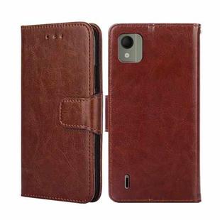 For Nokia C110 4G Crystal Texture Leather Phone Case(Brown)