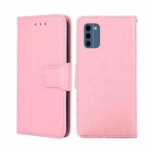 For Nokia C300 4G US Version Crystal Texture Leather Phone Case(Pink)