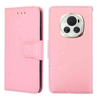 For Honor Magic6 Crystal Texture Leather Phone Case(Pink)