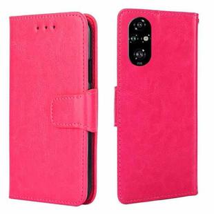 For Honor 200 Pro 5G Crystal Texture Leather Phone Case(Rose Red)