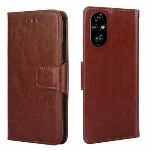 For Honor 200 Pro 5G Crystal Texture Leather Phone Case(Brown)