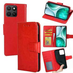 For Honor X8c 4G Crystal Texture Leather Phone Case(Red)