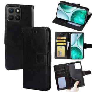 For Honor X8c 4G Crystal Texture Leather Phone Case(Black)