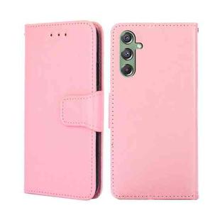 For Samsung Galaxy M34 5G / F34 5G Crystal Texture Leather Phone Case(Pink)