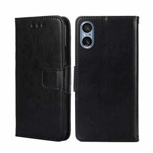 For Sony Xperia 5 V Crystal Texture Leather Phone Case(Black)