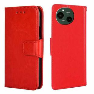 For Sharp Aquos R9 Crystal Texture Leather Phone Case(Red)