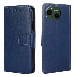 For Sharp Aquos R9 Crystal Texture Leather Phone Case(Royal Blue)