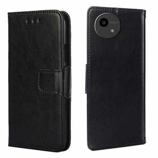 For Sharp Aquos Wish Crystal Texture Leather Phone Case(Black)