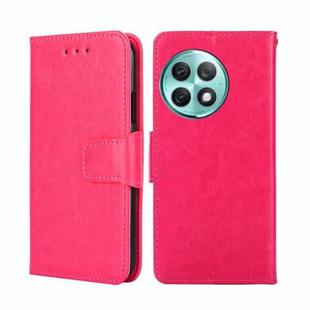 For OnePlus Ace 2 Pro Crystal Texture Leather Phone Case(Rose Red)
