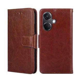 For OnePlus Nord CE3 5G Crystal Texture Leather Phone Case(Brown)