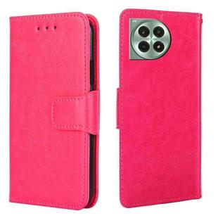 For OnePlus Ace 3 Pro 5G Crystal Texture Leather Phone Case(Rose Red)