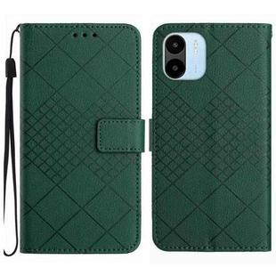 For Xiaomi Redmi A1 / A2 Rhombic Grid Texture Leather Phone Case(Green)
