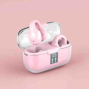 G91 Ear Clip Bone Conduction TWS Noise Reduction Bluetooth Earphone(Pink)