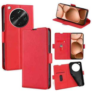 For OPPO Find X8 Ultra 5G Ultra-thin Voltage Side Buckle Horizontal Flip Leather Phone Case(Red)