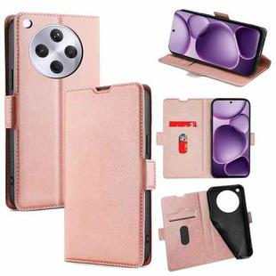 For OPPO Find X8s+ 5G Ultra-thin Voltage Side Buckle Horizontal Flip Leather Phone Case(Rose Gold)
