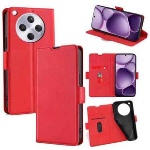 For OPPO Find X8s+ 5G Ultra-thin Voltage Side Buckle Horizontal Flip Leather Phone Case(Red)