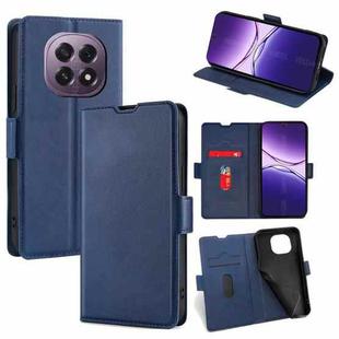 For OPPO A5 5G 2025 Global Ultra-thin Voltage Side Buckle Horizontal Flip Leather Phone Case(Blue)