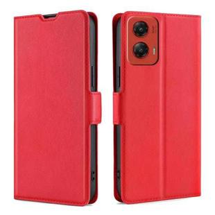 For Motorola Moto G Stylus 5G 2024 Ultra-thin Voltage Side Buckle Horizontal Flip Leather Phone Case(Red)