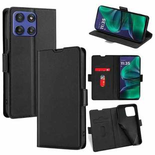For Motorola Moto G Stylus 5G 2025 Ultra-thin Voltage Side Buckle Horizontal Flip Leather Phone Case(Black)