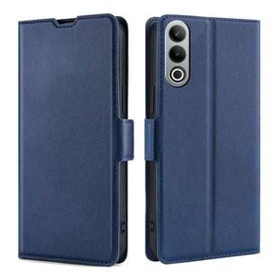 For OnePlus Nord CE4 Ultra-thin Voltage Side Buckle Horizontal Flip Leather Phone Case(Blue)