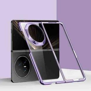 For Honor Magic V5 6D Electroplating PC Shockproof Phone Case(Purple)