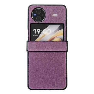 For vivo X Flip Hinge Plush PC Phone Case(Purple)