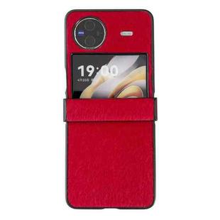 For vivo X Flip Hinge Plush PC Phone Case(Red)