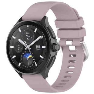 For Huawei Watch 2 Pro / Honor Watch 4 Pro Liquid Glossy Silver Buckle Silicone Watch Band(Purple)