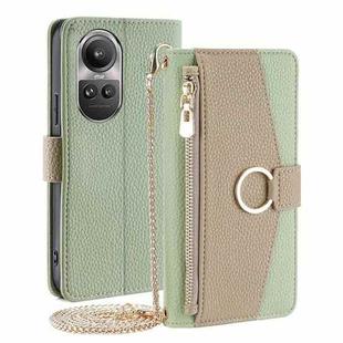 For OPPO Reno10 5G / Pro 5G Global Crossbody Litchi Texture Leather Phone Case(Green)