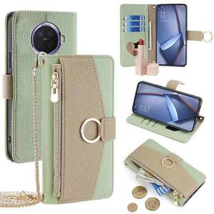 For OPPO Ace2 Crossbody Litchi Texture Leather Phone Case(Green)