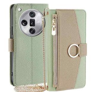 For OPPO Find X7 Ultra 5G Crossbody Litchi Texture Leather Phone Case(Green)