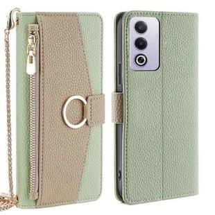 For OPPO A3 Pro 5G India Crossbody Litchi Texture Leather Phone Case(Green)